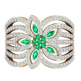 Sterling Silver Semi Mount Ring Setting Round RD Cluster 群镶mm - Syzjewelry